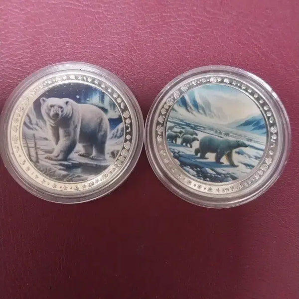 [BUNJANG] Polar Bear Commemorative Medal Set (2 Pieces) / 북극곰 기념메달2개세트