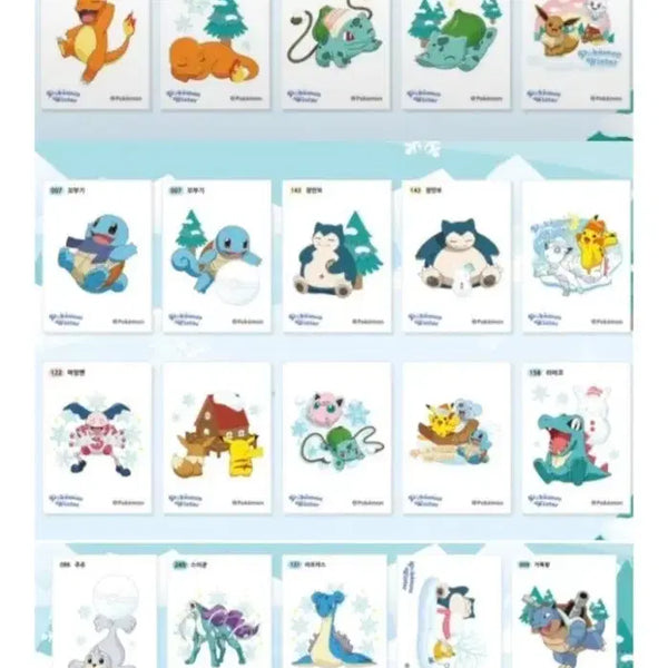 [BUNJANG] Pokemon Steaming Bread Stickers Full Set / 포켓몬 호빵 띠부씰(전종)