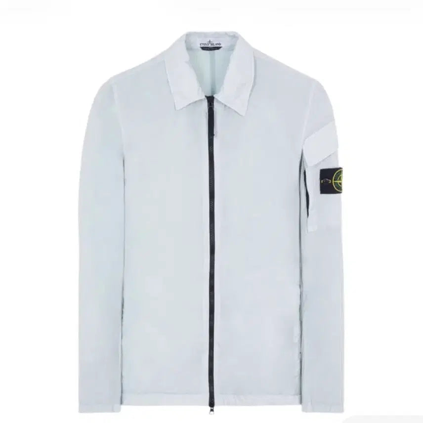 [BUNJANG] Stone Island Crinkle Reps Jacket Light Grey / 스톤아일랜드 크링클랩스 자켓 라이트 그레이