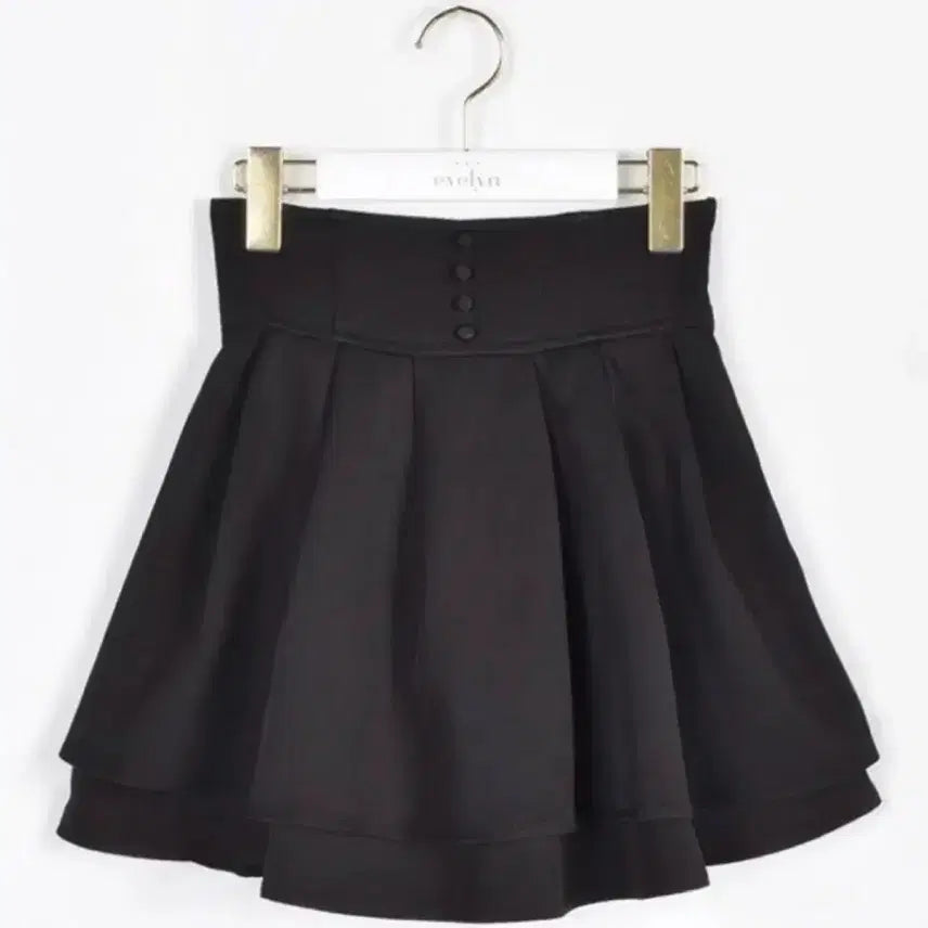 [BUNJANG] Evelyn Double Flare Skirt Black / 미사용 새제품) 에블린 evelyn 더블 플레어 스커트