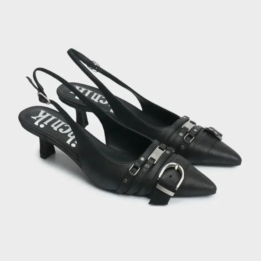 [BUNJANG] Ekunik Four Belted Slingback Shoes / 이크닉 105 four belted slingback