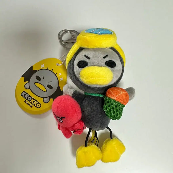 [BUNJANG] Annyeong Zadu Jeju Haenyeo Octopus Kokko Doll Keychain / (새상품) 안녕자두야 제주 해녀 문어 꼬꼬 인형 키링