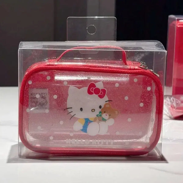 [BUNJANG] Sanrio Hello Kitty 50th Anniversary Pop-up Pouch / 새상품 헬로키티 50주년 팝업 손잡이 파우치