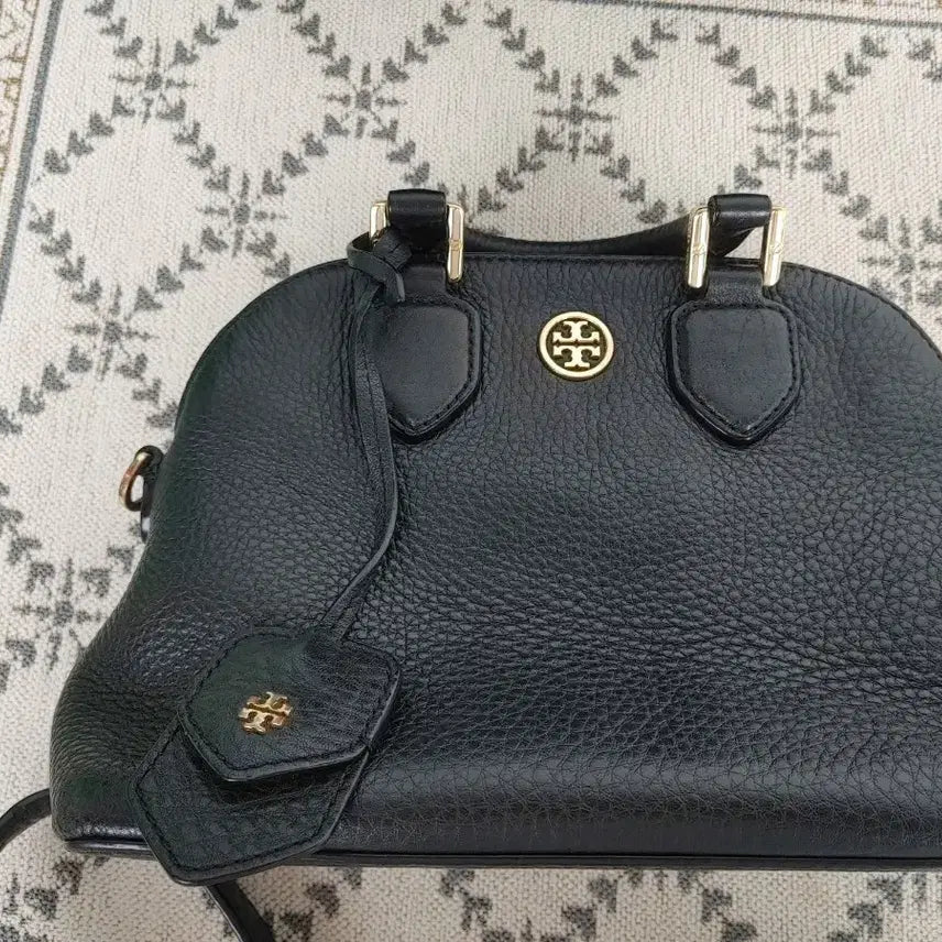[BUNJANG] Tory Burch Black Leather Tote Bag / 토리버치 블랙 가죽 토트백
