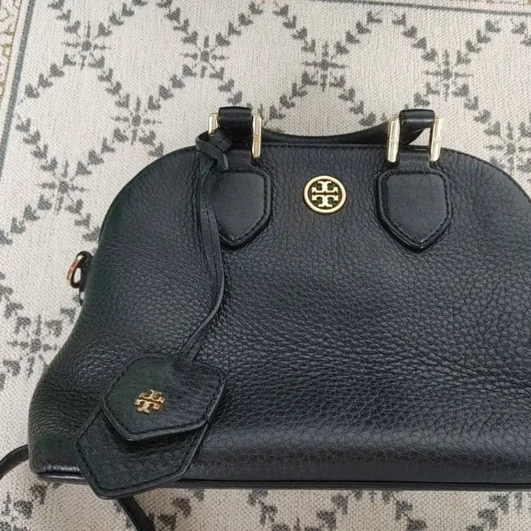 [BUNJANG] Tory Burch Black Leather Tote Bag / 토리버치 블랙 가죽 토트백
