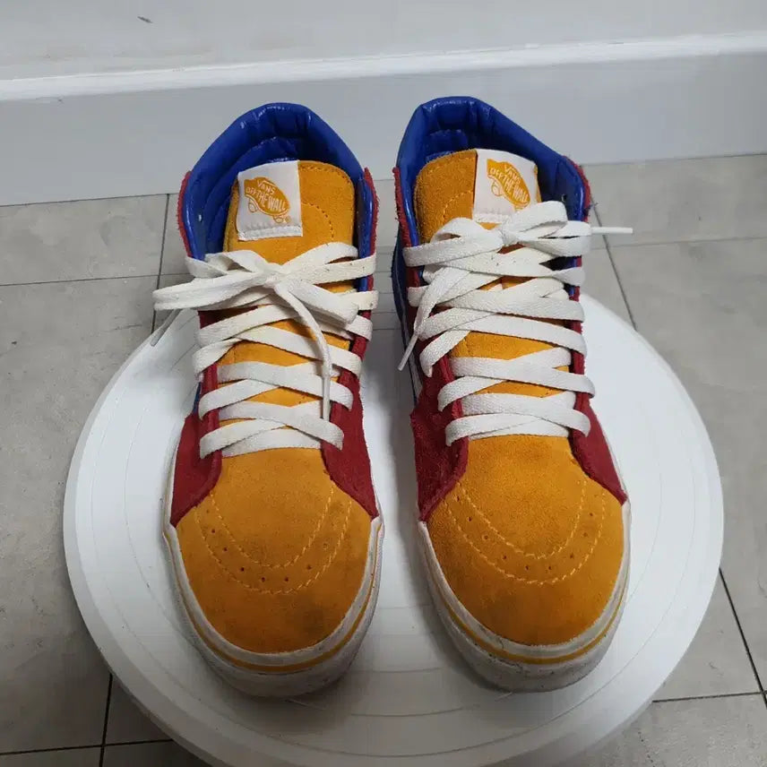 [BUNJANG] Vans Sk8-Hi Colorblock Sneakers (220mm) / 반스 스케이트-하이 Vans Sk8-Hi 컬러블록 스니커즈 220mm