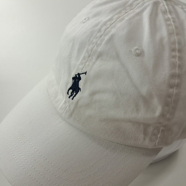 [BUNJANG] Polo Ralph Lauren White Chino Pony Embroidered Ball Cap (L/59cm) / CA205 L 폴로 블랙 포니 화이트 볼캡 모자