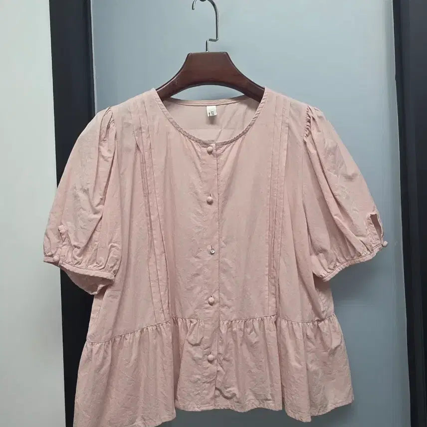 [BUNJANG] Leelin Cotton Puff Blouse / leelin 리린 코튼퍼프 블라우스