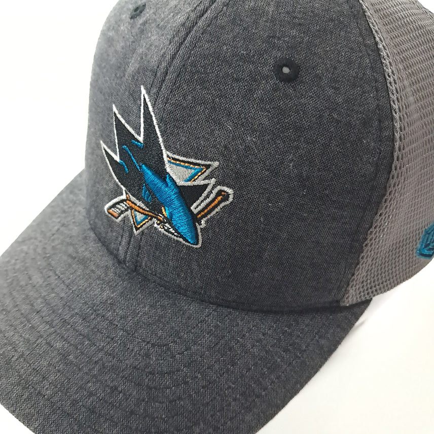 [BUNJANG] San Jose Sharks Old Time Hockey Flexfit Trucker Cap / CA208 L NHL 00s 플렉스핏 올드타임하키 메쉬 트러커캡 모자