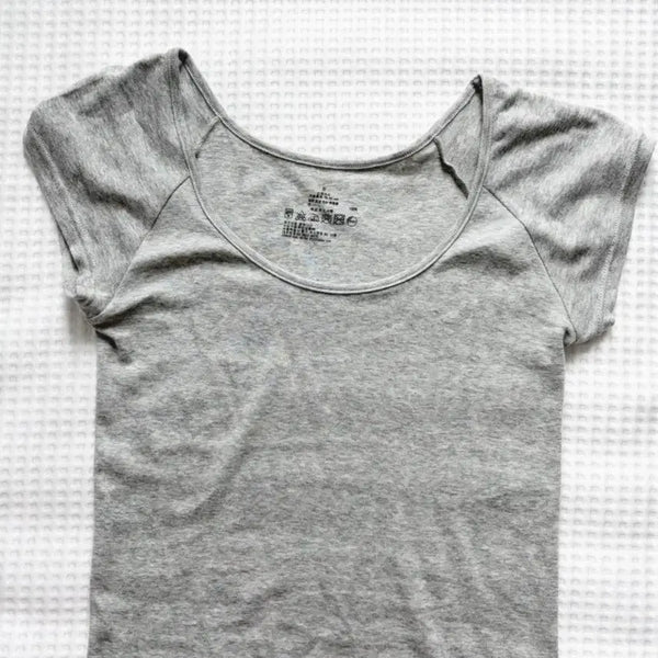 [BUNJANG] Muji French Sleeve French Rib T-Shirt / 무인양품 후라이스 프렌치 슬리브 티셔츠 1번 착용