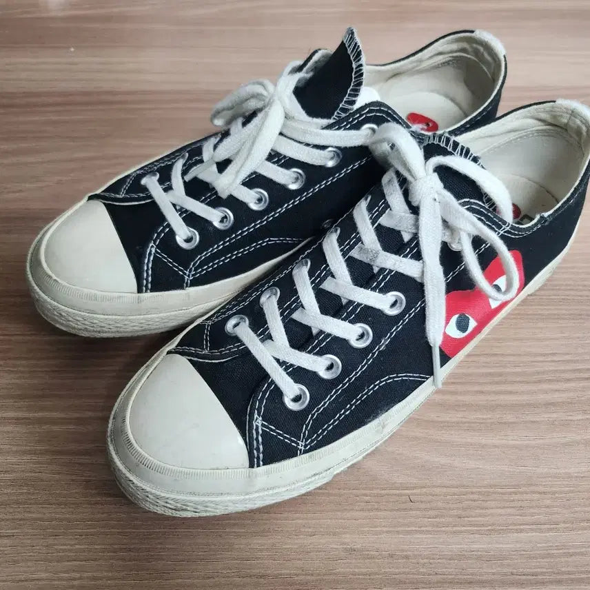 [BUNJANG] Comme des Garçons x Converse Canvas Sneakers (Size 255) / 꼼데가르송 컨버스 스니커즈 255 상태괜찮아요.