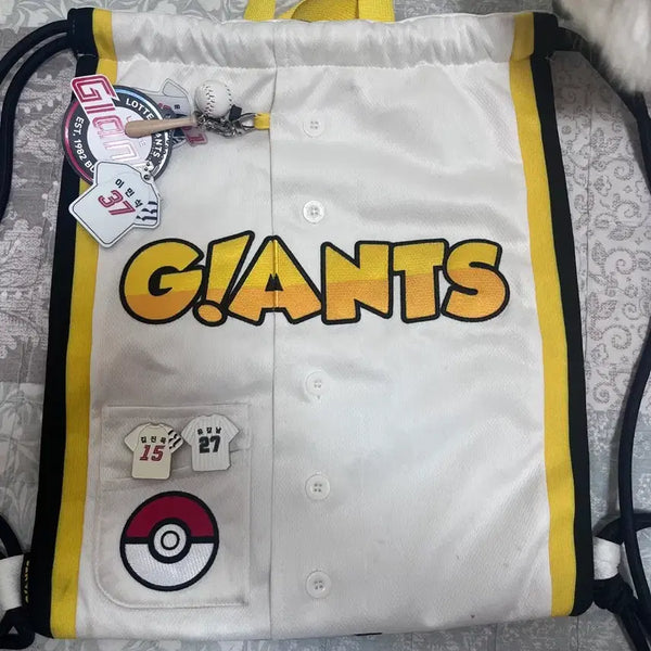 [BUNJANG] Lotte Giants Pikachu Gym Sack / 금욜까지만)롯데자이언츠 피키츄 짐쌕 판매팝니다