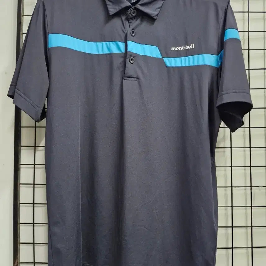[BUNJANG] Montbell Functional Collar Short Sleeve T-Shirt - Size 100L / 100L 몽벨 기능성 카라 반팔티.