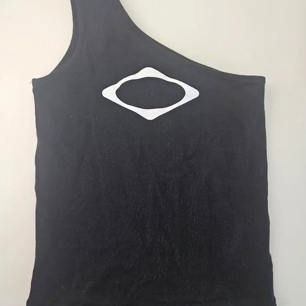 [BUNJANG] Mischief Rhombus Shoulder Top (S) / 미스치프 롬버스 숄더탑(S)