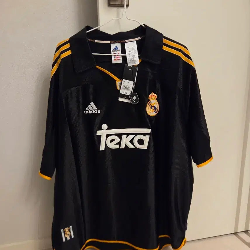 [BUNJANG] Adidas Real Madrid 99/00 Away Jersey Black 2XL / 새상품(2XL)아디다스 레알 마드리드 99/00 어웨이 저지 블랙