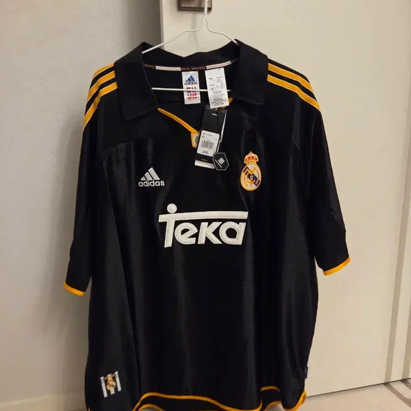 [BUNJANG] Adidas Real Madrid 99/00 Away Jersey Black 2XL / 새상품(2XL)아디다스 레알 마드리드 99/00 어웨이 저지 블랙