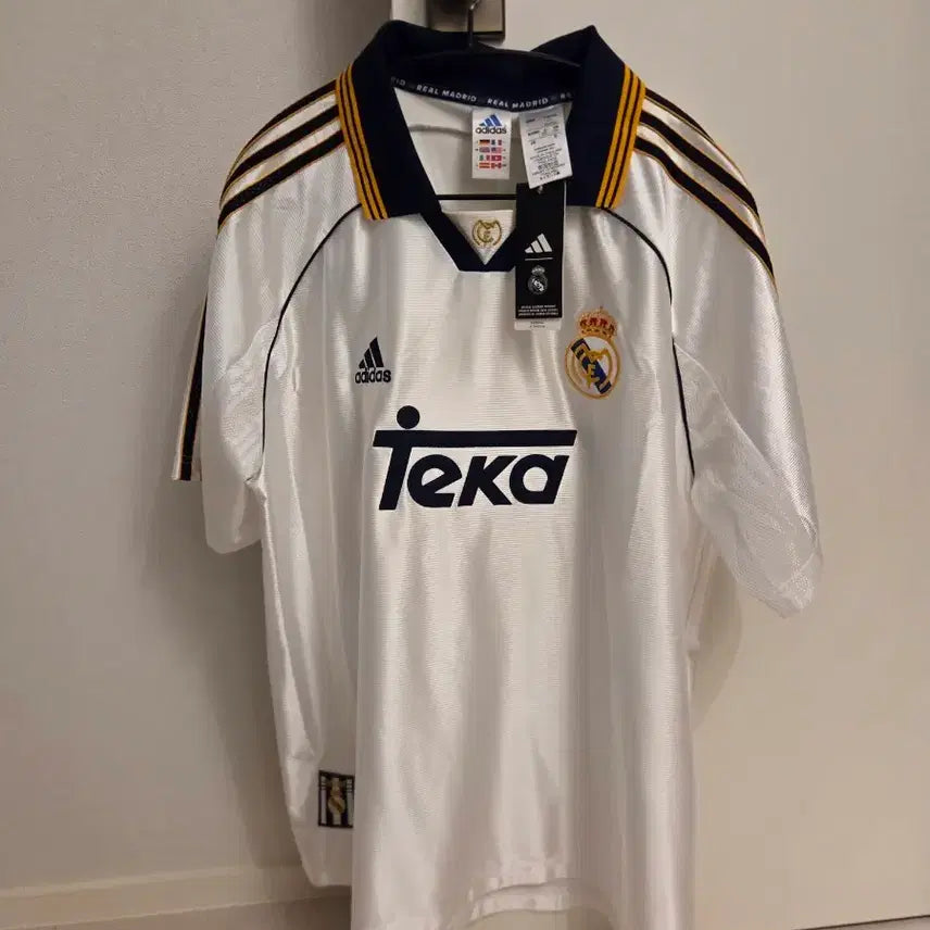 [BUNJANG] Adidas Real Madrid 99/00 Home Jersey White 2XL / 새상품(2XL)아디다스 레알 마드리드 99/00 홈 저지 화이트