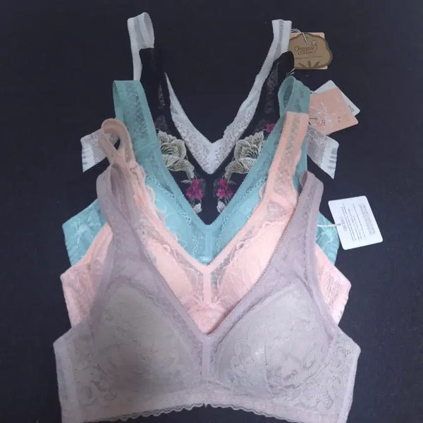 [BUNJANG] ASHIDA MIWA Running Strap Hook Bra Panty 5 Set Bundle / [75A] 아시다미와 런닝형 어깨끈 후크 브라팬티 5세트 일괄