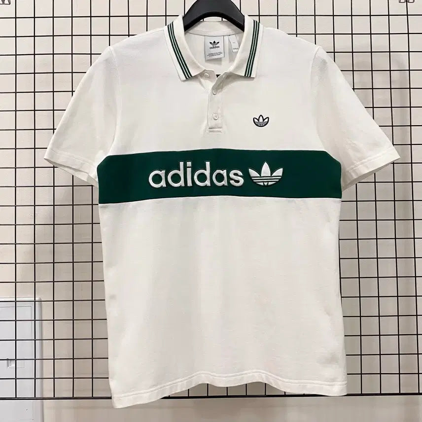[BUNJANG] Adidas Colorblock Collar T-Shirt 2XL / <2XL> 아디다스 컬러블록 카라 티셔츠