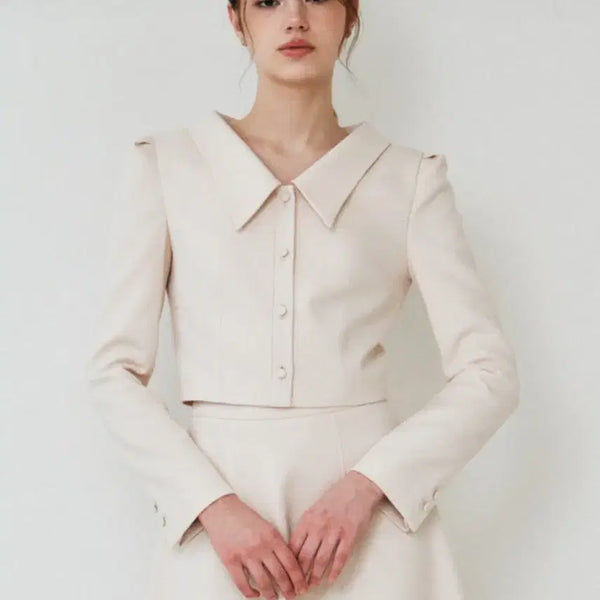 [BUNJANG] Grace Yu Mercury Tweed Jacket Beige / 그레이스유 머큐리 트위드 자켓 베이지