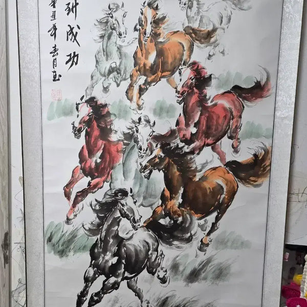 [BUNJANG] Paljun-do Landscape Painting Artwork / 팔준도 풍경화 작품