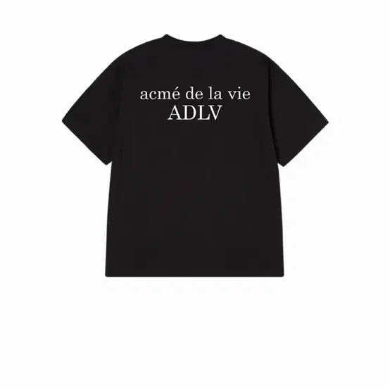 [BUNJANG] ADLV Basic Logo Short Sleeve T-Shirt Black / 아크메드라비 ADLV 베이직 로고 반팔 티셔츠 블랙