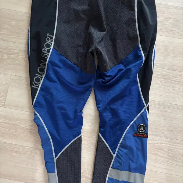 [BUNJANG] Kolon Sport Blue Black Training Pants / 코오롱 스포츠 블루 블랙 트레이닝 팬츠
