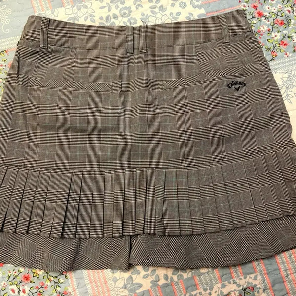 [BUNJANG] Callaway Check Pleated Golf Skirt Size 64 / 캘러웨이 체크 플리츠 골프 스커트 64