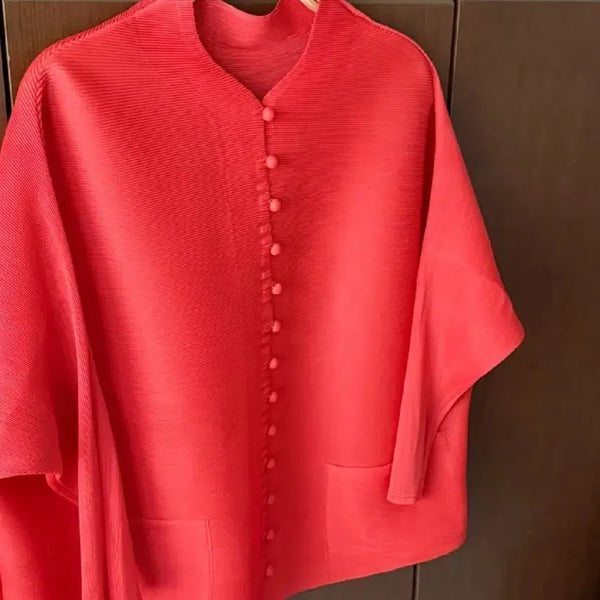 [BUNJANG] Pleated Button Cardigan / 플리츠 버튼 가디건