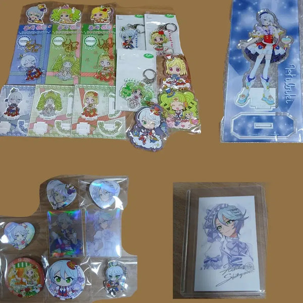 [BUNJANG] Pripara Hibiki Faruru Fuwari Tricolore Acrylic Keychain Bundle Set / 7/21일까지판매)프리파라 히비키 파루루 후와리 캬라핀 아크릴 키링 트리콜로르 일괄