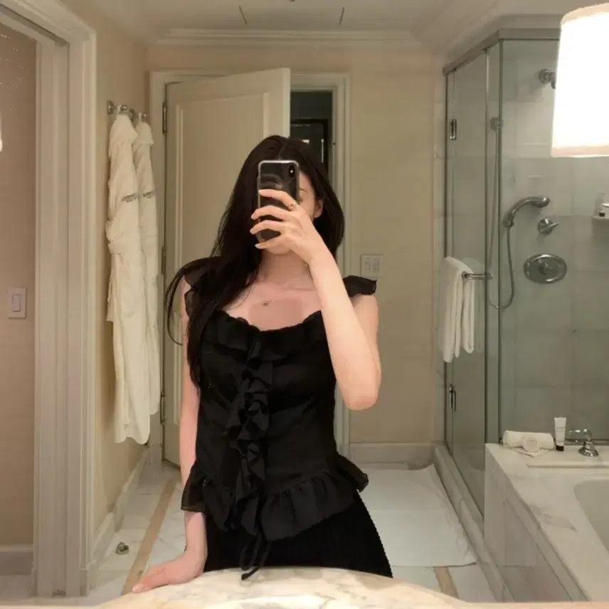 [BUNJANG] Le Plain Ruby Blouse Black Size S / 르플레인 루비 블라우스 ruby blouse 블랙 S사이즈