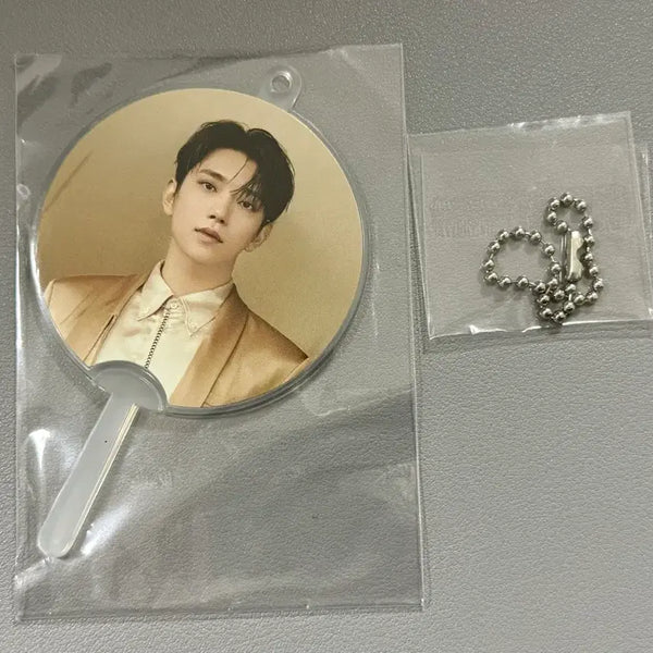 [BUNJANG] SEVENTEEN Lightstick Go-yang Concert Official MD Mini Uchiwa & Keyring - Joshua / 세븐틴 라잇히어 고양콘서트 공식md 미니우치와 키링 - 조슈아