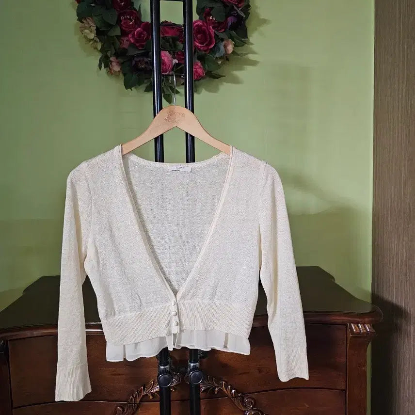 [BUNJANG] Jigott Linen Knit Cardigan / 지고트 린넨 니트가디건