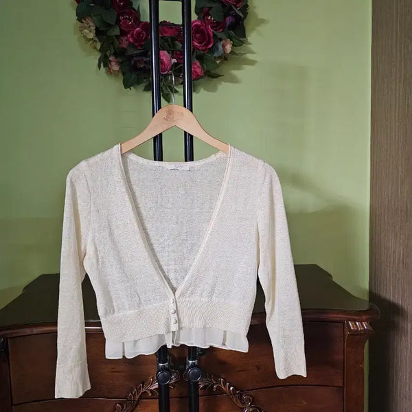 [BUNJANG] Jigott Linen Knit Cardigan / 지고트 린넨 니트가디건
