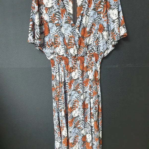[BUNJANG] She's Made 20SS Flower Long Dress / 진짜만원 쉬즈미스 20ss 플라워 롱원피스 55 블루브라운