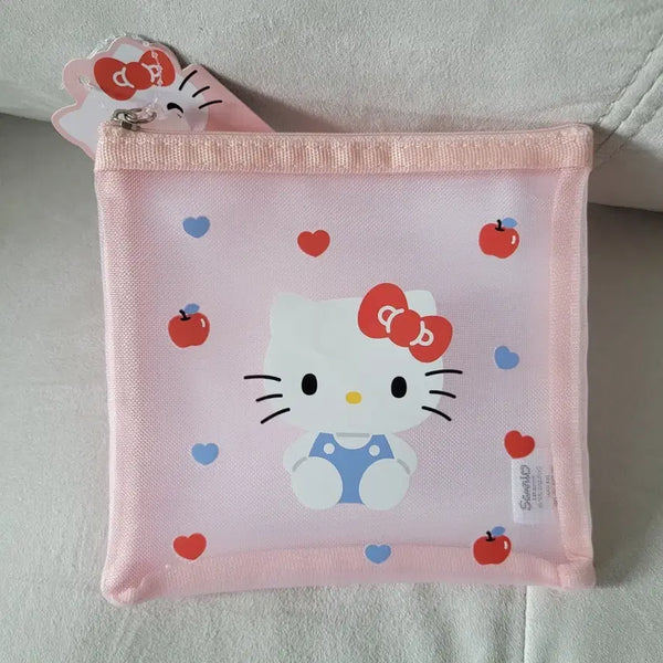 [BUNJANG] Daiso Hello Kitty Medium Mesh Pouch / 다이소 헬로키티 메쉬파우치 중형