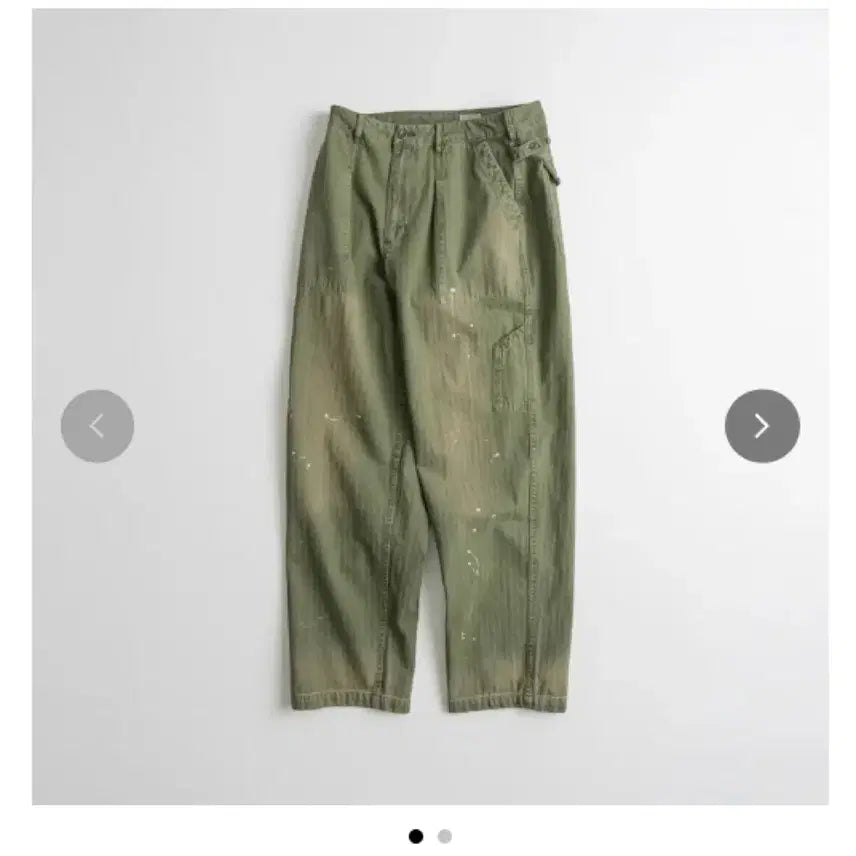 [BUNJANG] Behavior Hemmed Mil Pants / [3] 비헤비어 used hemmed mil pants