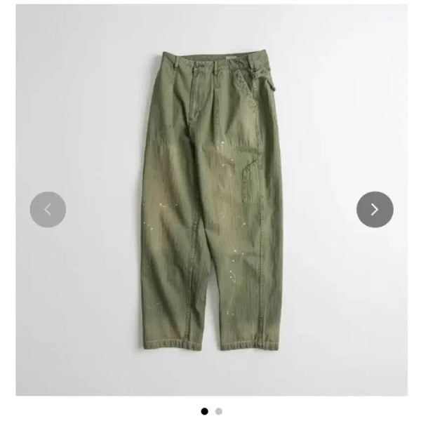 [BUNJANG] Behavior Hemmed Mil Pants / [3] 비헤비어 used hemmed mil pants