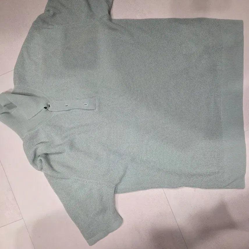 [BUNJANG] MAN ON THE BOON Oversized Mint Short-Sleeve Knit / 맨온더분 반팔 니트 민트색 오버핏