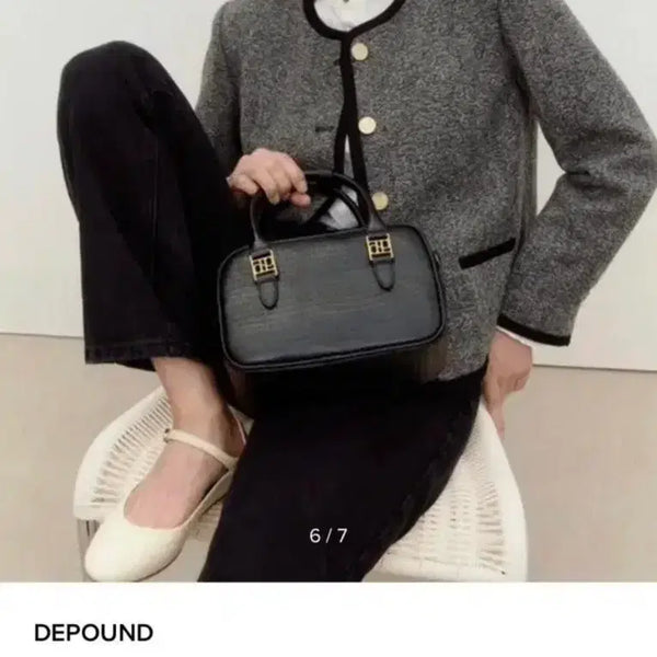 [BUNJANG] Depound Panini Bag Mini Tote Bag Black / 드파운드 파니니백