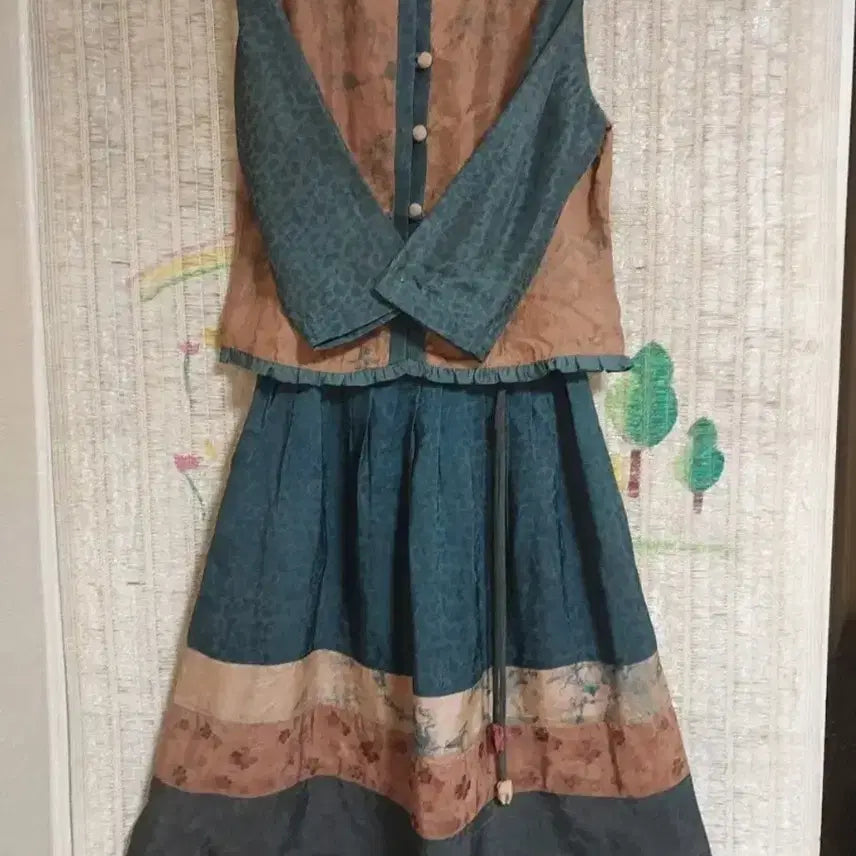 [BUNJANG] Muldeurim 100% Rayon Two-Piece Set / 물드림 인견100 여성 투피스 세트