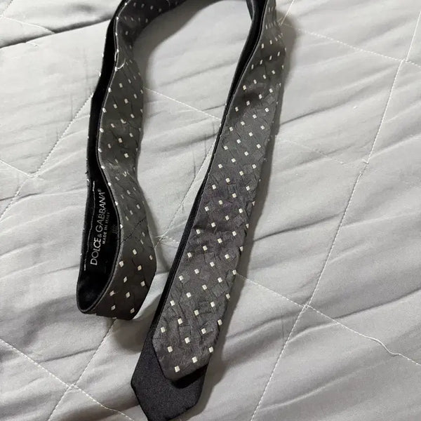 [BUNJANG] Dolce & Gabbana Polka Dot Silk Necktie / 돌체앤가바나 도트 패턴 넥타이
