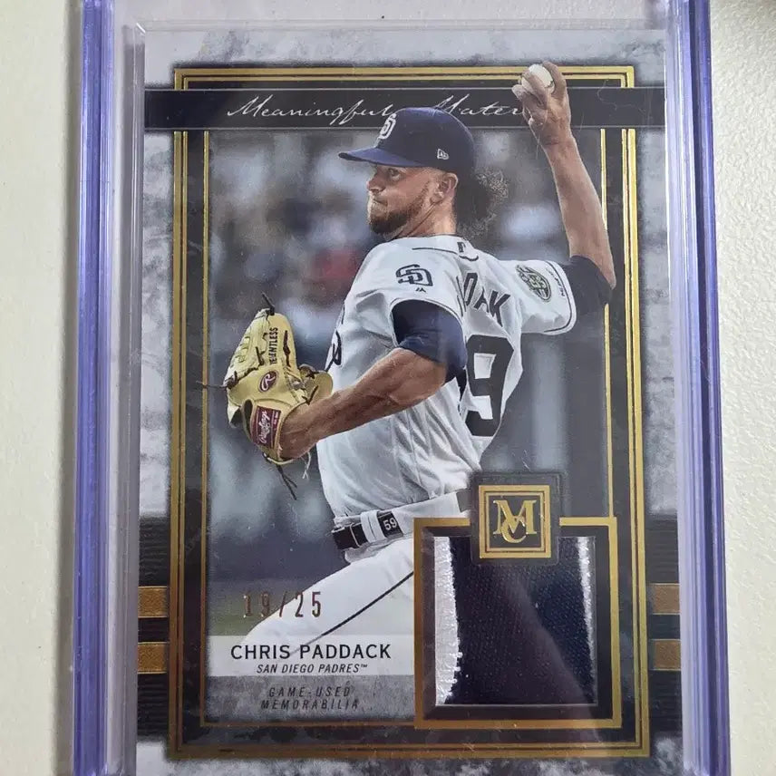 [BUNJANG] Chris Flexen 2020 Samsung Lions Foreign Pitcher Gold Uniform Card / 2020 mlb 크리스 페덱 삼성라이온즈 외국인투수 골드 유니폼카드