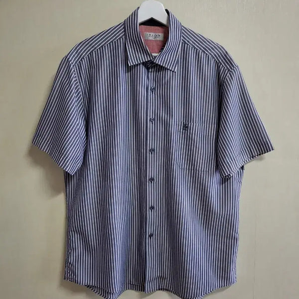 [BUNJANG] Indian Men's Striped Short Sleeve Shirt 110 / 인디안 남성 반팔 셔츠 110