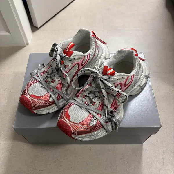 [BUNJANG] Balenciaga 3XL Sneakers White Red / [44] 발렌시아가 3XL 스니커즈 화이트 레드