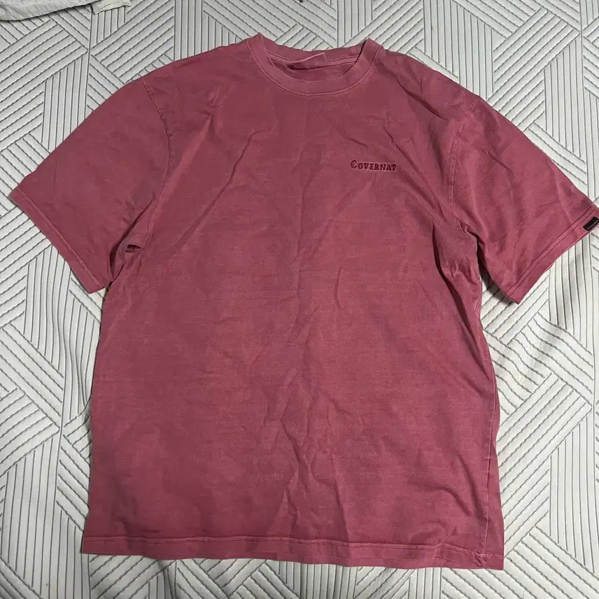 [BUNJANG] Covernat Pigment Washed Garment T-Shirt Pink Size M / 커버낫 피그먼트 핑크 반팔 M 반팔티 워싱 가먼트 빈티지