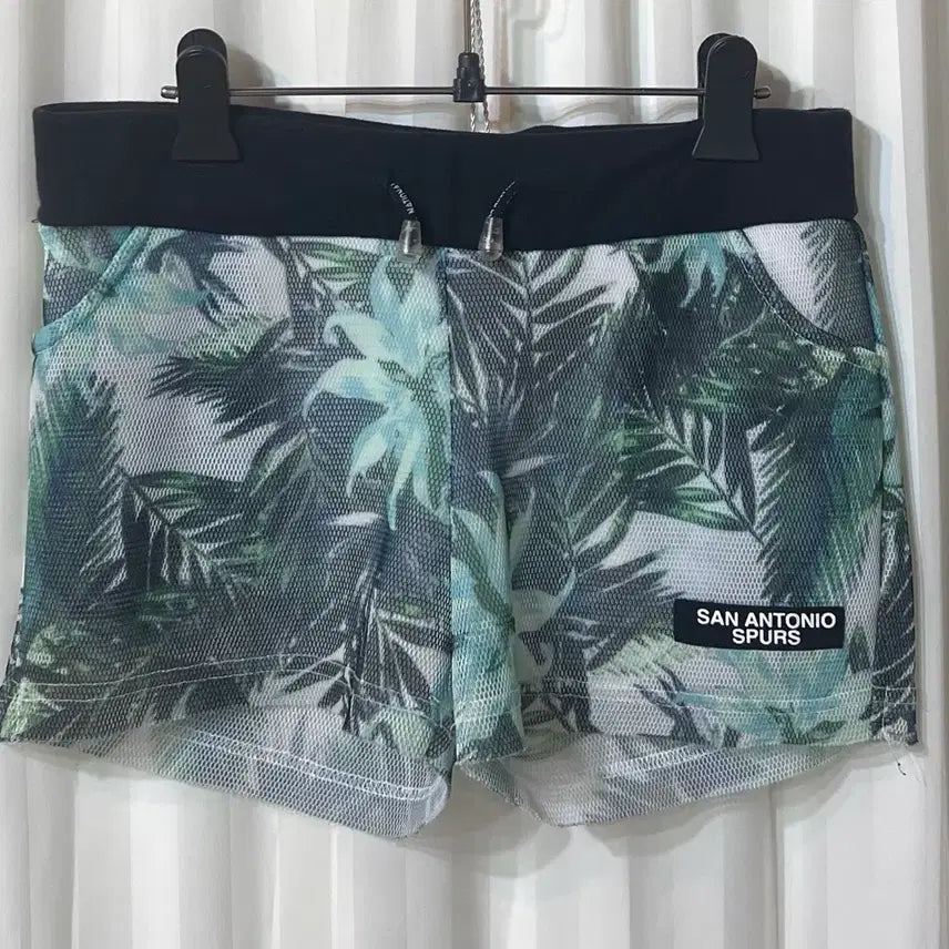 [BUNJANG] NBA Basketball Shorts Mint Tropical Pattern / NBA 농구 쇼츠 민트 55-66 상태좋음