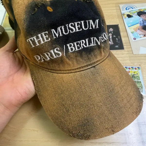 [BUNJANG] The Museum Visitor Washed Cap / 더 뮤지엄 비지터 워싱 모자
