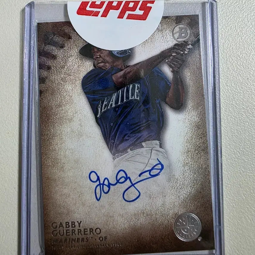 [BUNJANG] 2015 MLB Gabi Guerrero Autographed Seattle Mariners Baseball Card / 2015 mlb 가비 게레로 친필오토카드 시애틀매리너스