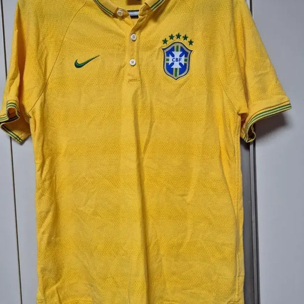 [BUNJANG] Nike Brazil Authentic Short Sleeve Polo Shirt Size 100 / 나이키 정품 브라질 반팔 카라티 100사이즈 판매합니다